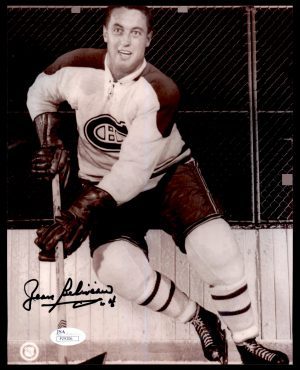 Jean Beliveau Montreal Canadiens Autographed 8x10 Photo w/JSA COA