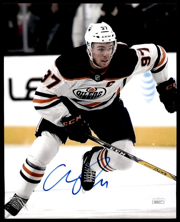 Connor McDavid Edmonton Oilers Autographed 8x10 Photo w/JSA COA