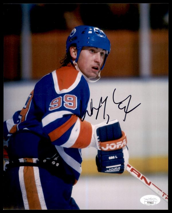 Wayne Gretzky Edmonton Oilers Autographed 8x10 Photo w/JSA COA