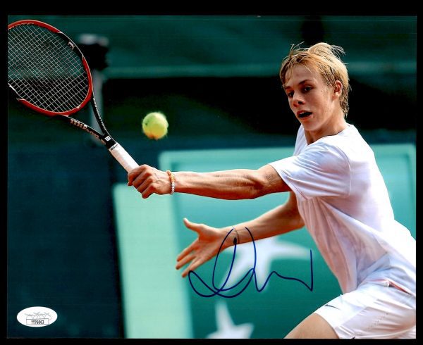 Denis Shapovalov Canadian Tennis Autographed 8x10 Photo w/ JSA COA