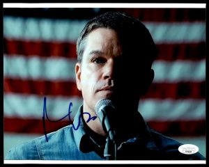 Matt Damon Actor Autographed 8x10 Photo w/ JSA COA