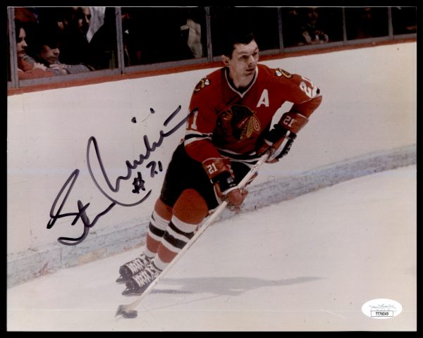 Stan Mikita Chicago Blackhawks Autographed 8x10 Photo w/JSA COA