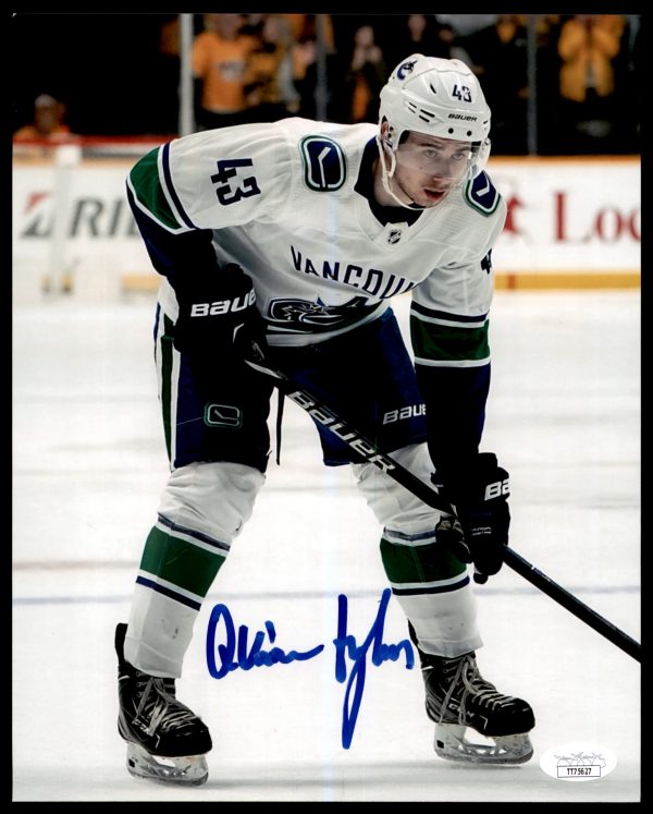 Quinn Hughes Vancouver Canucks Autographed 8x10 Photo w/JSA COA