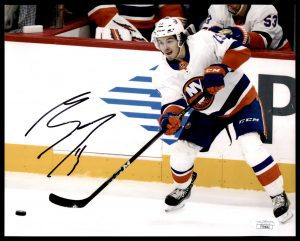 Mathew Barzal New York Islanders Autographed 8x10 Photo w/JSA COA