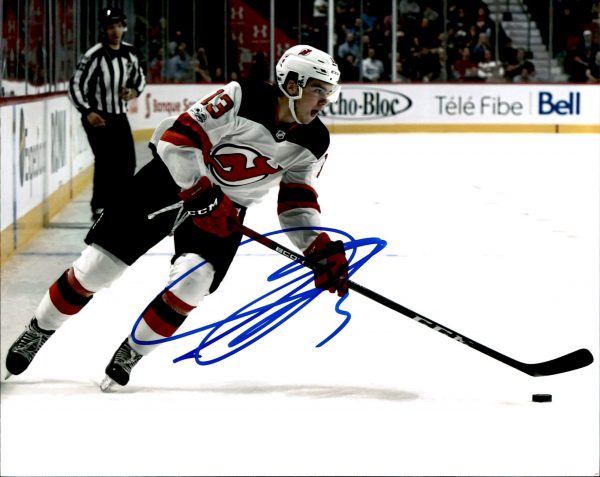 Nico Hischier New Jersey Devils 8x10 Autograph Photo w/COA