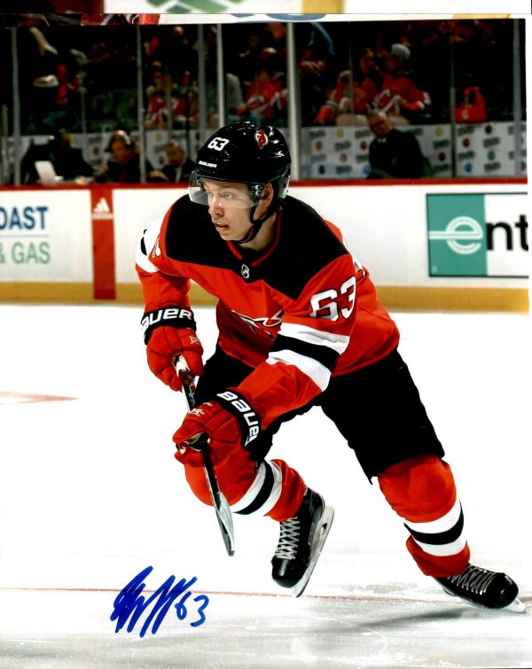 Jesper Bratt New Jersey Devils 8x10 Autographed Photo w/COA