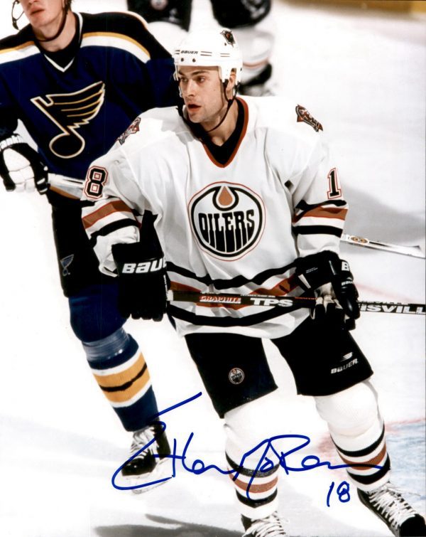 Ethan Moreau Edmonton Oilers Autographed 8x10 Photo w/ COA