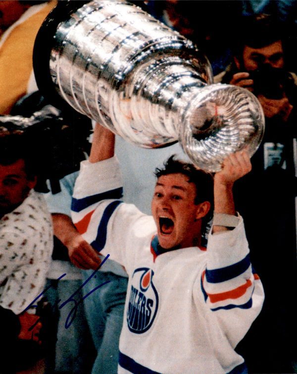 Steve Smith Edmonton Oilers Autographed 8x10 Photo w/COA