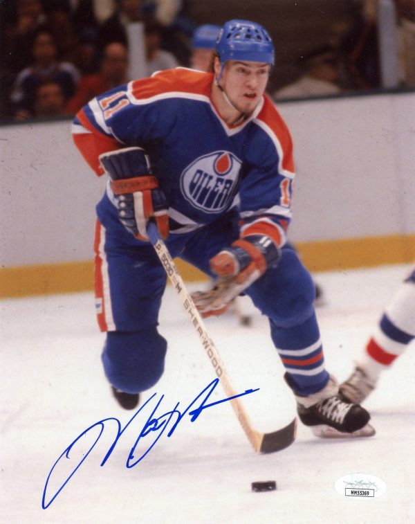 Mark Messier Edmonton Oilers Autographed 8x10 Photo w/JSA COA