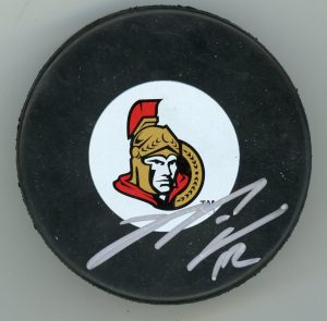 Mike Fisher Signed Ottawa Senators Puck W/COA