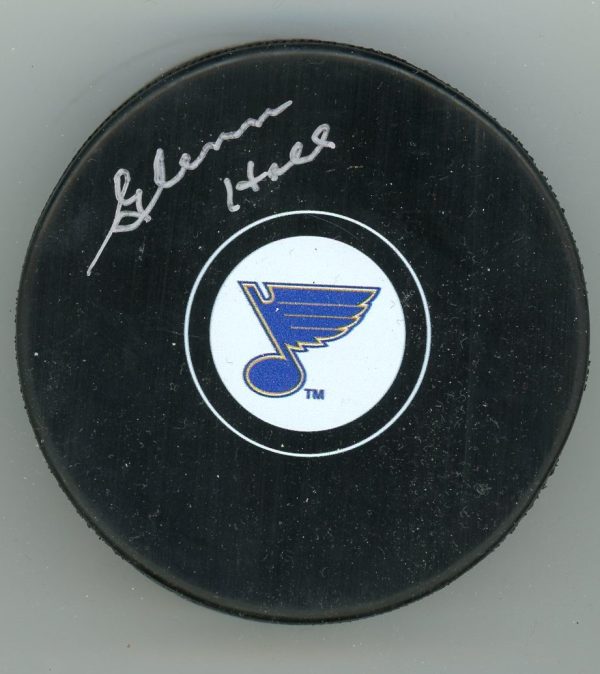 Glenn Hall Signed ST. Louis Blues Puck W/COA