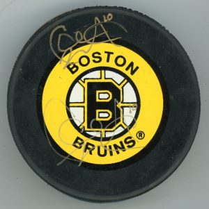 Cameron Mann Signed Boston Bruins Puck W/COA