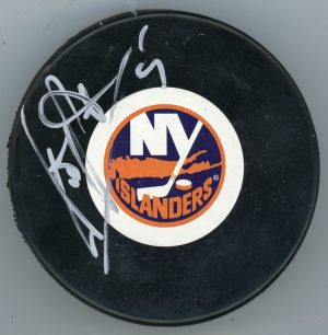Denis Potvin Signed New York Islanders Puck W/COA