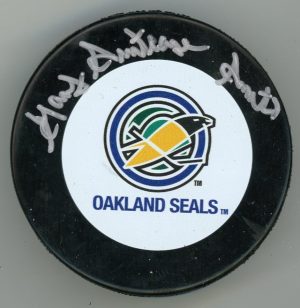 Gary Smith Signed Oakland Seals Puck W/COA