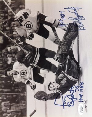 Tony Esposito, Phil Espostio Signed 8X10 Photo Inscribed "HOF 1988" "HOF 1984" W/JSA COA
