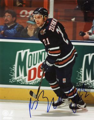 Valeri Zelepukin Signed 8X10 Photo Edmonton Oilers W/COA