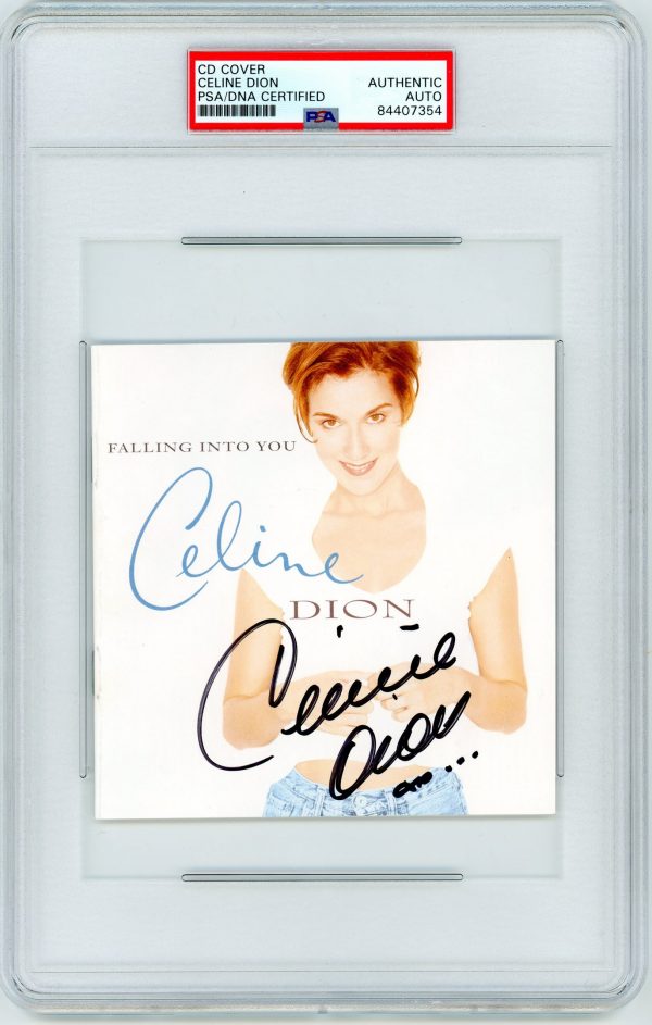 Celine Dion PSA/DNA Autographed CD Cover