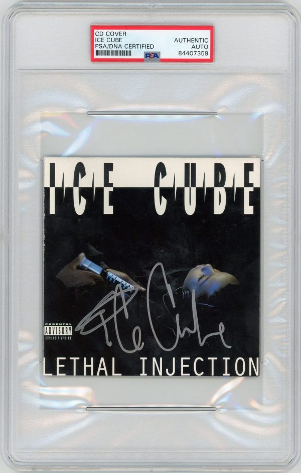 Ice Cube PSA/DNA Autographed Slabbed CD Cover