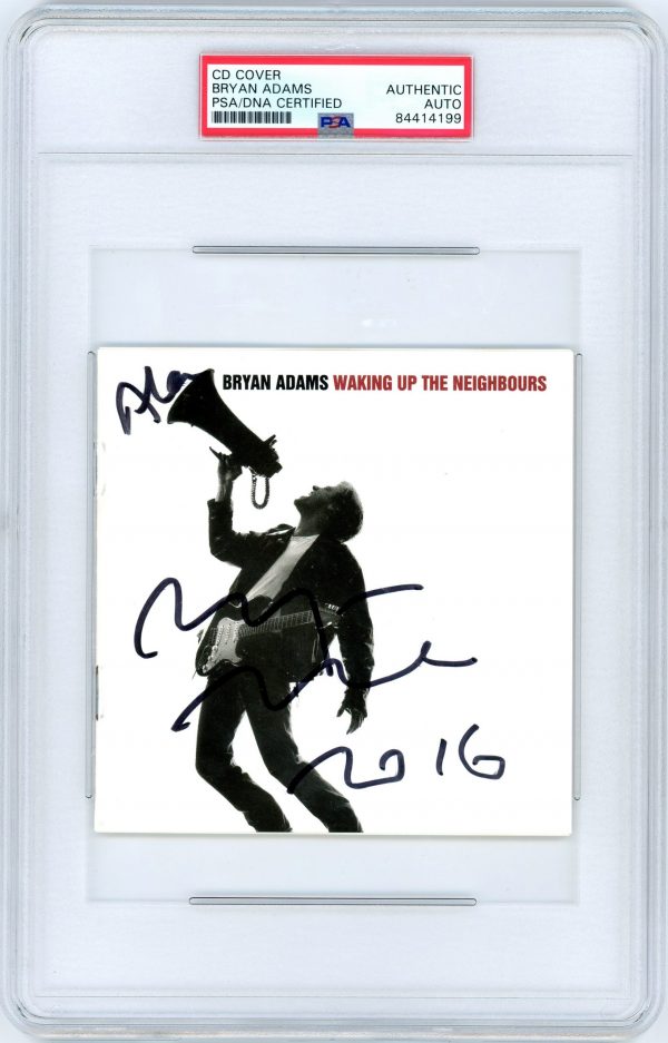 Bryan Adams PSA/DNA Autographed Slabbed CD Cover