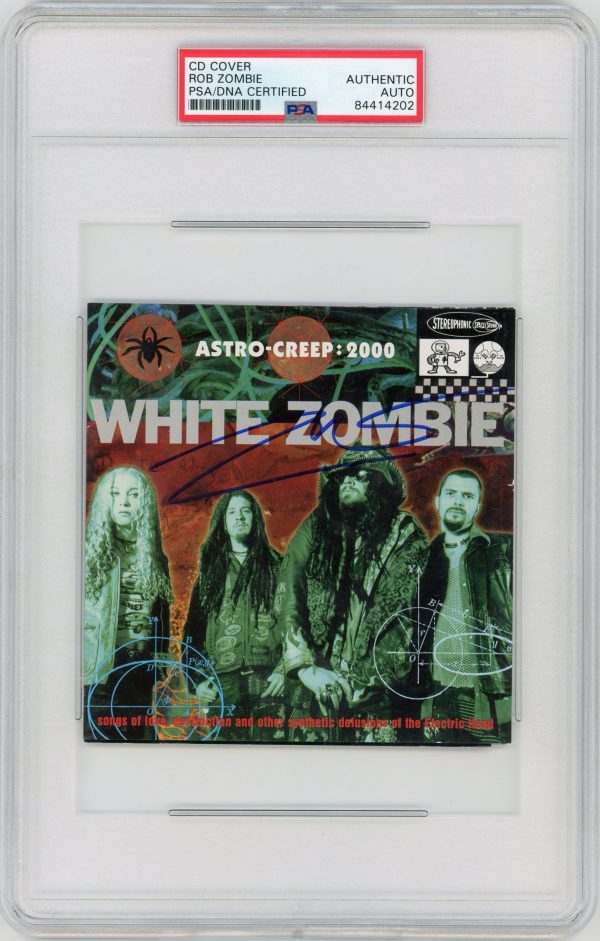 Rob Zombie PSA/DNA Autographed Slabbed CD Cover