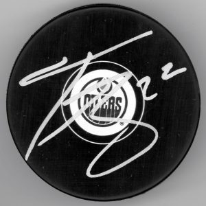 Tyson Barrie Oilers Autograph Puck w/ COA