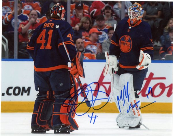 Mike Smith And Mikko Koskinen Duo Oilers Autographed 8x10 Photo w/COA