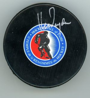 Ken Dryden Signed Hockey Hall Of Fame Puck W/JSA