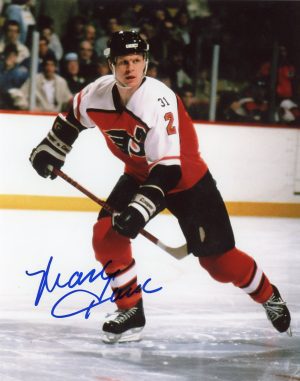 Mark Howe Autographed 8X10 Philadelphia Flyers