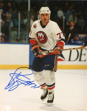 Pierre Turgeon Autographed 8X10 New York Islanders