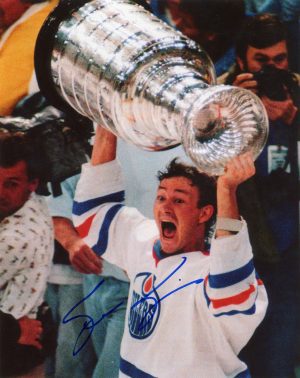 Steve Smith Autographed 8X10 Edmonton Oilers