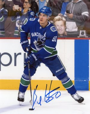 Bo Horvat Autographed 8X10 Vancouver Canucks