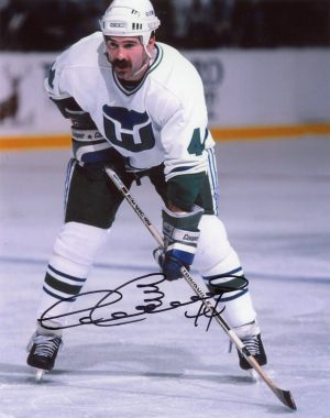 Dave Babych Autographed 8X10 Hartford Whalers