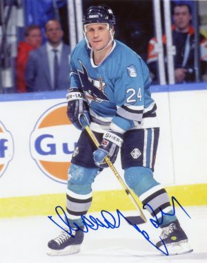 Sergei Makarov Autographed 8X10 San Jose Sharks