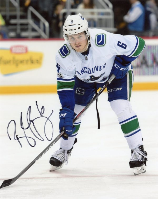 Brock Boeser Autographed 8X10 Vancouver Canucks