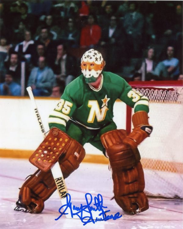 Gary Smith Autographed 8X10 Minnesota North Stars