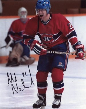 Mats Naslund Authgraphed 8X10 Montreal Canadians