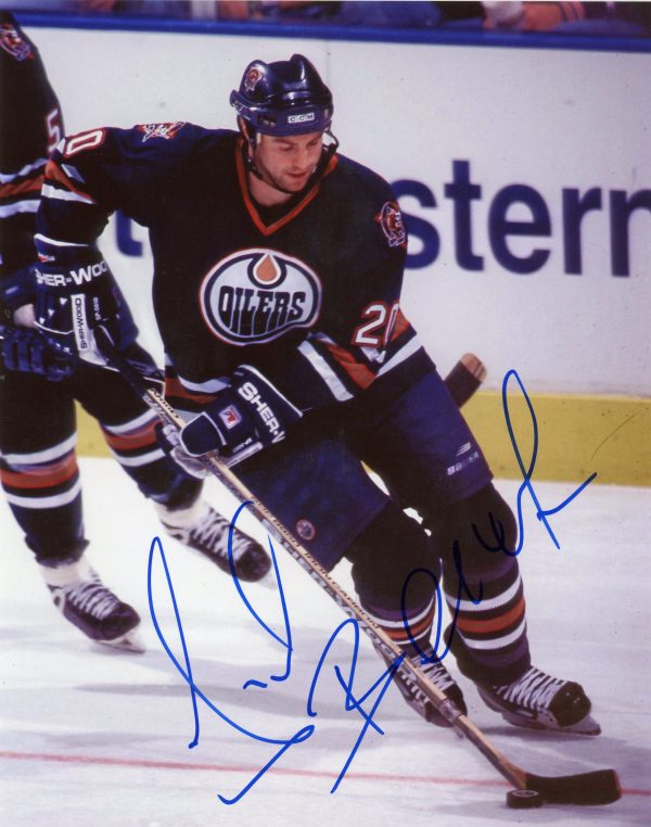 Josef Beranek Autographed 8X10 Edmonton Oilers