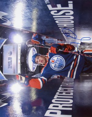 Taylor Hall Autographed 8X10 Edmonton Oilers