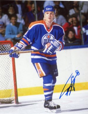 John Miner Autographed 8X10 Edmonton Oilers