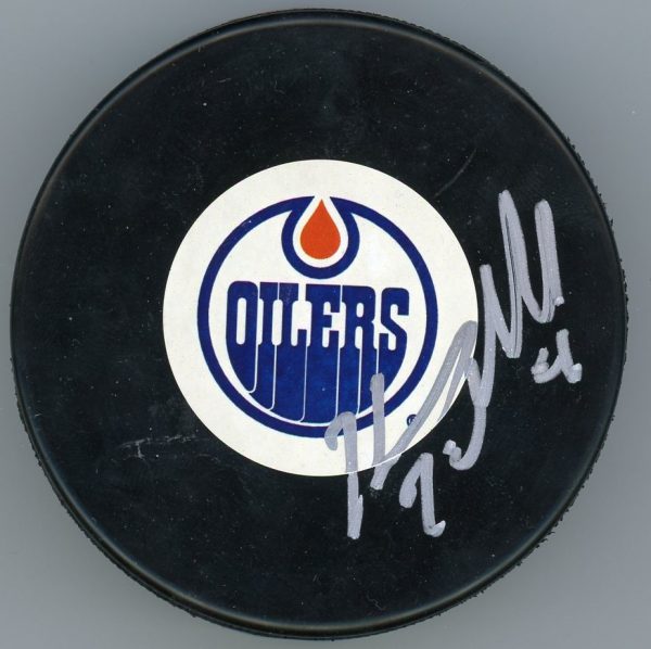 Kevin McLelland Oilers Autographed Puck w/COA