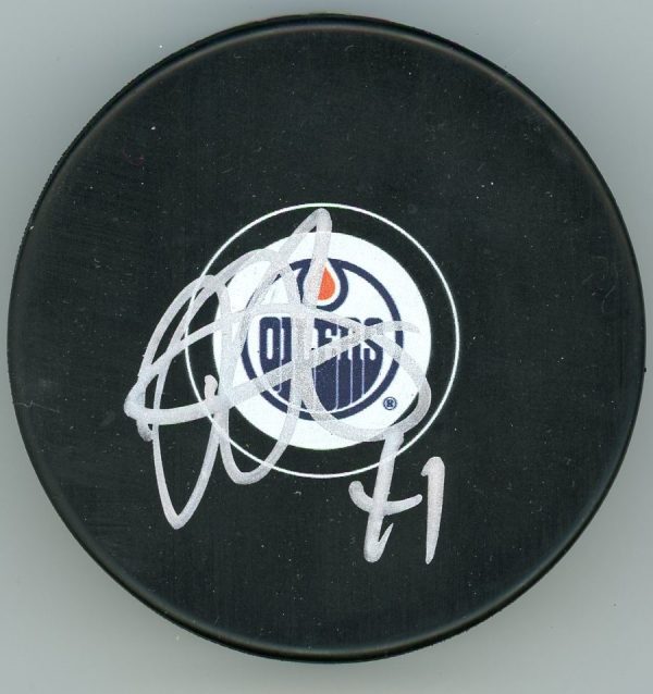 Mike Smith Autographed Puck W/ COA