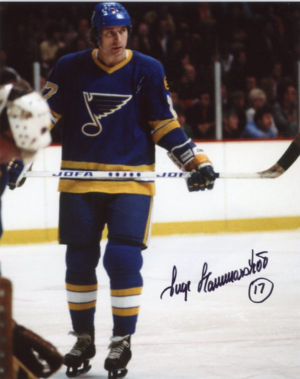 Igne Hammarstrom Autographed 8X10 St. Louis Blues