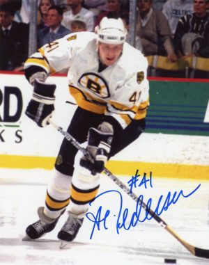 Allen Pedersen Autographed 8X10 Boston Bruins