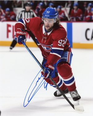 Jonathan Drouin Autographed 8X10 Montreal Canadians