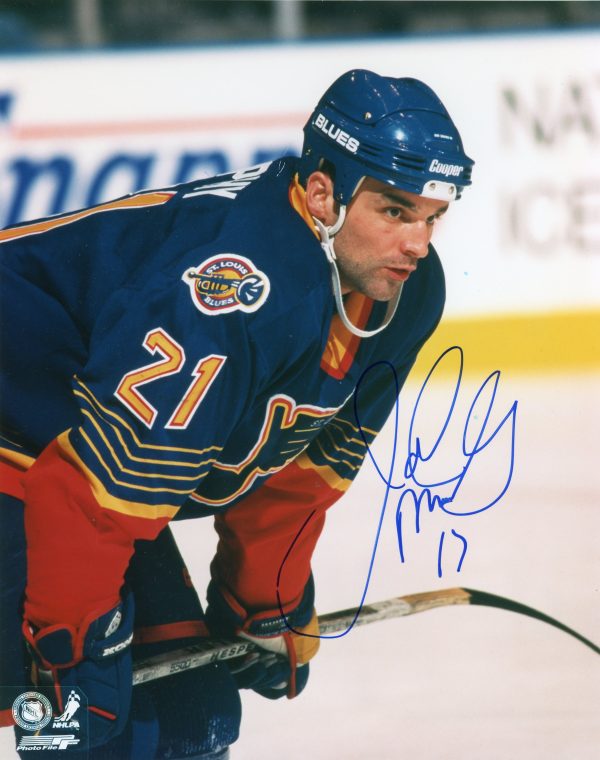 Joe Murphy Autographed 8X10 St. Louis Blues