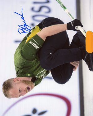 Brad Jacobs Autographed 8X10 Curling