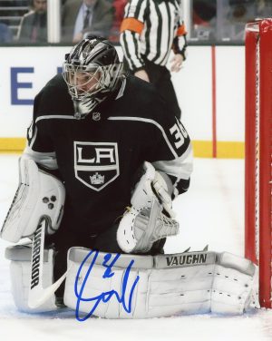 Jack Campbell Autograped 8X10 Los Angles Kings