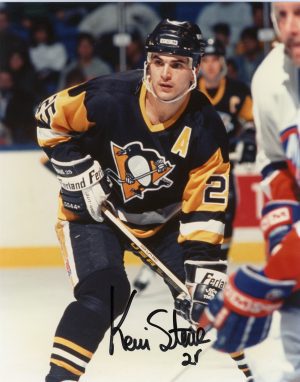 Kevin Stevens Autographed 8X10 Pittsburgh Penguins