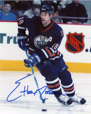 Ethan Moreau Autographed 8X10 Edmonton Oilers