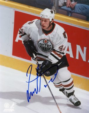 Janne Niinimaa Autographed 8X10 Edmonton Oilers